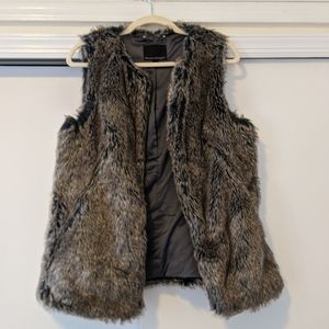 Faux fur vest